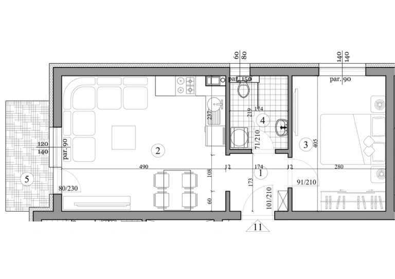 Plan stana 11 – osnova i dimenzije