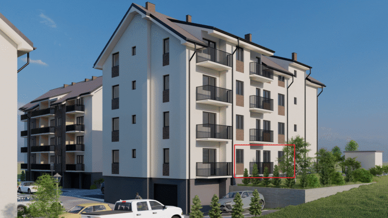 Stan 2 – spoljni render zgrade u Sokobanji