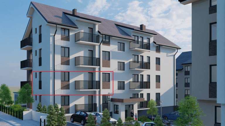 Spoljni izgled zgrade sa označenim stanom 5