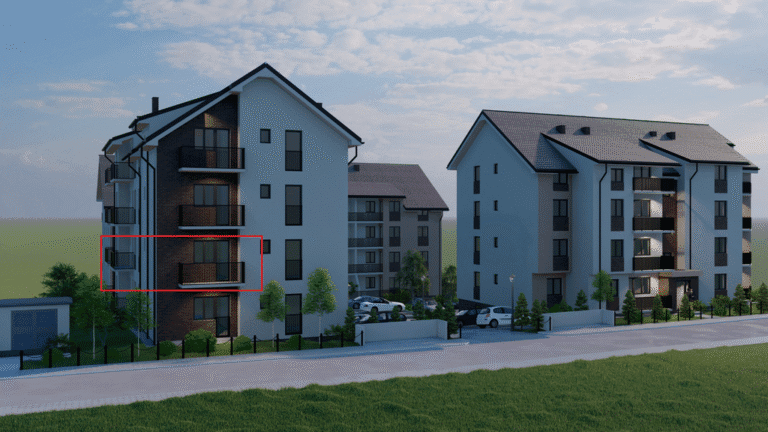 Spoljni izgled zgrade sa pozicijom stana 6