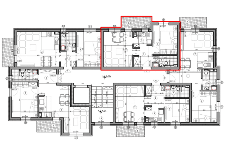 Lokacija stana 7 na spratnom planu